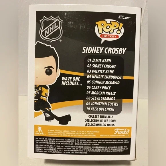 Funko Pop Hockey Sidney Crosby NHL Pittsburgh Penguins #02 Vinyl Bobblehead - Picture 3 of 4